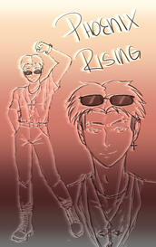 Reference Sheet glowing lineart